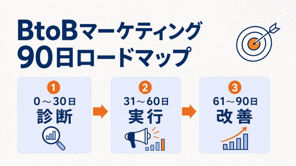 BtoBマーケティング90日ロードマップ｜立ち上げ期にやること・やらないこと