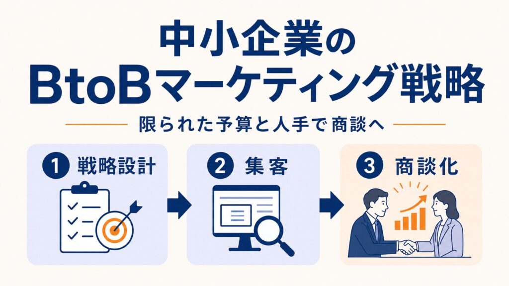 中小企業のBtoBマーケティング戦略｜予算・人手が限られても商談を増やす方法
